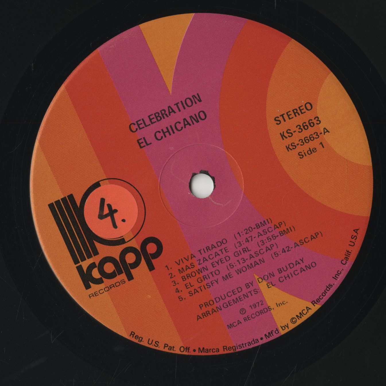 El Chicano - Celebration (KS-3663) LP 1972 US Kapp｜中古LP