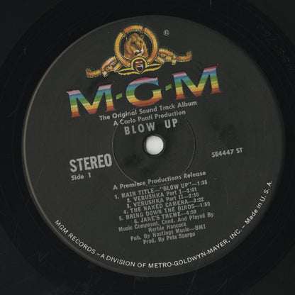 Herbie Hancock – Blow Up -OST (SE 4447ST) LP 1966 US MGM | 中古LP