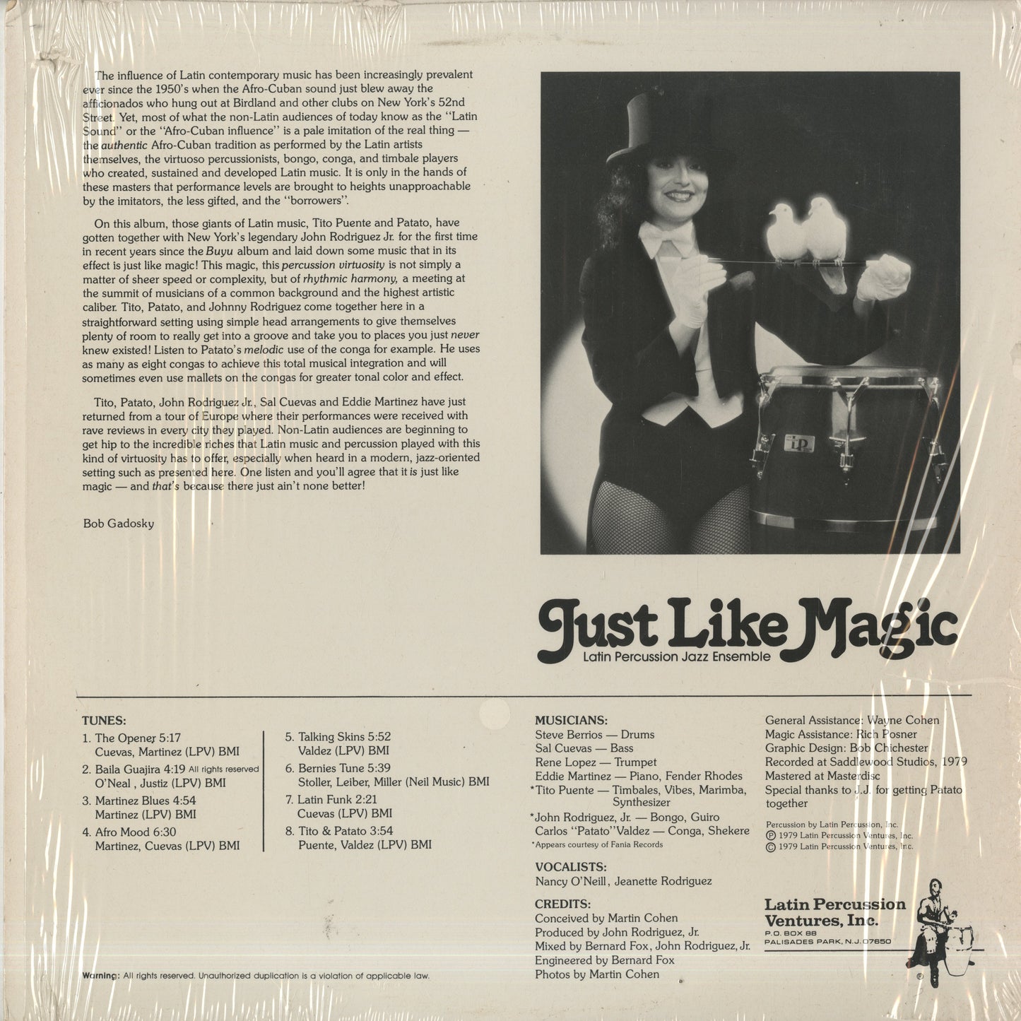 Latin Percussion Jazz Ensemble / ラテン・パーカッション・ジャズ・アンサンブル / Just Like Magic (LPV-470)