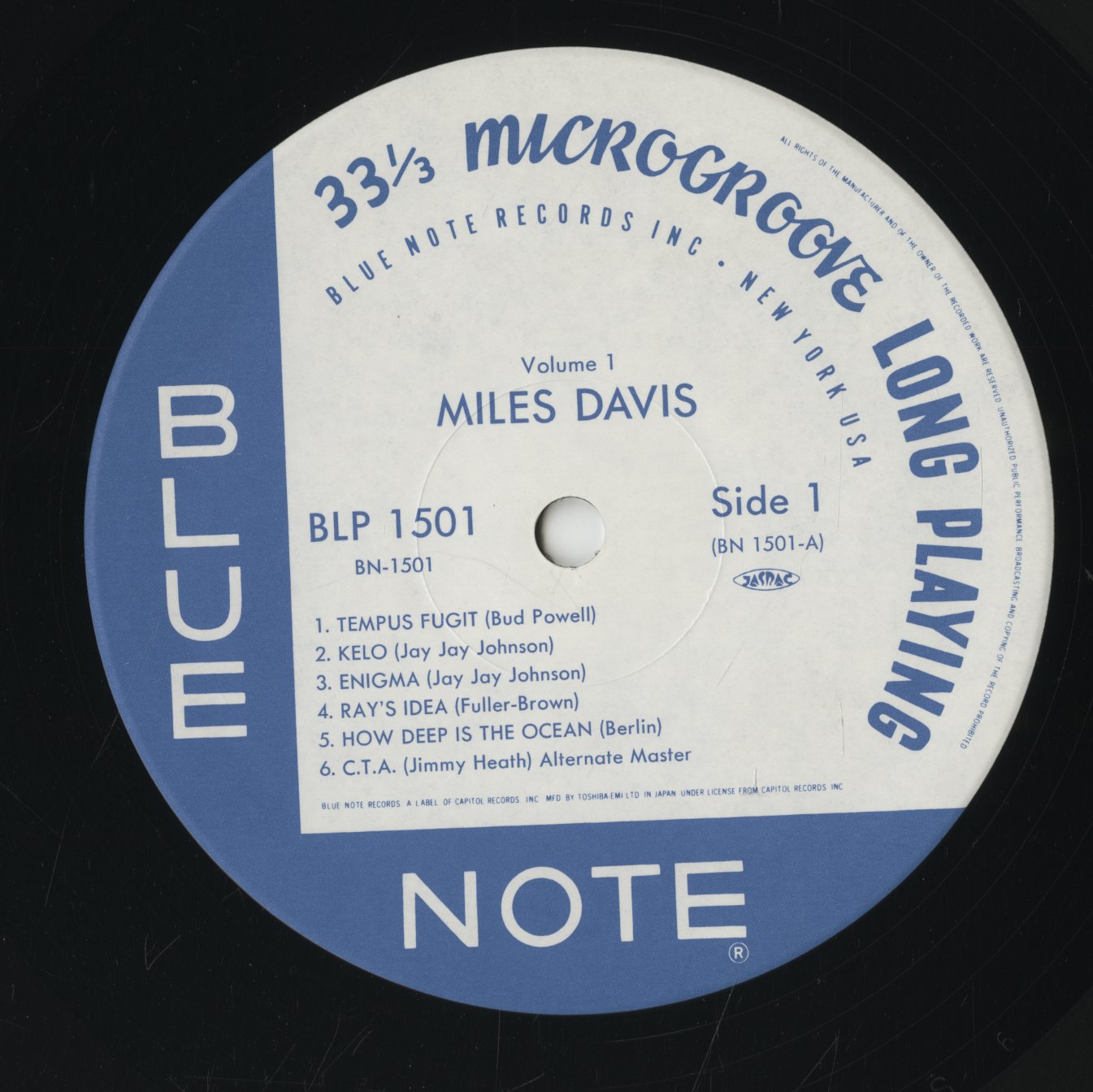 Miles Davis - Volume 1 (BN 1501) LP 1994 JPN Blue Note｜中古LP