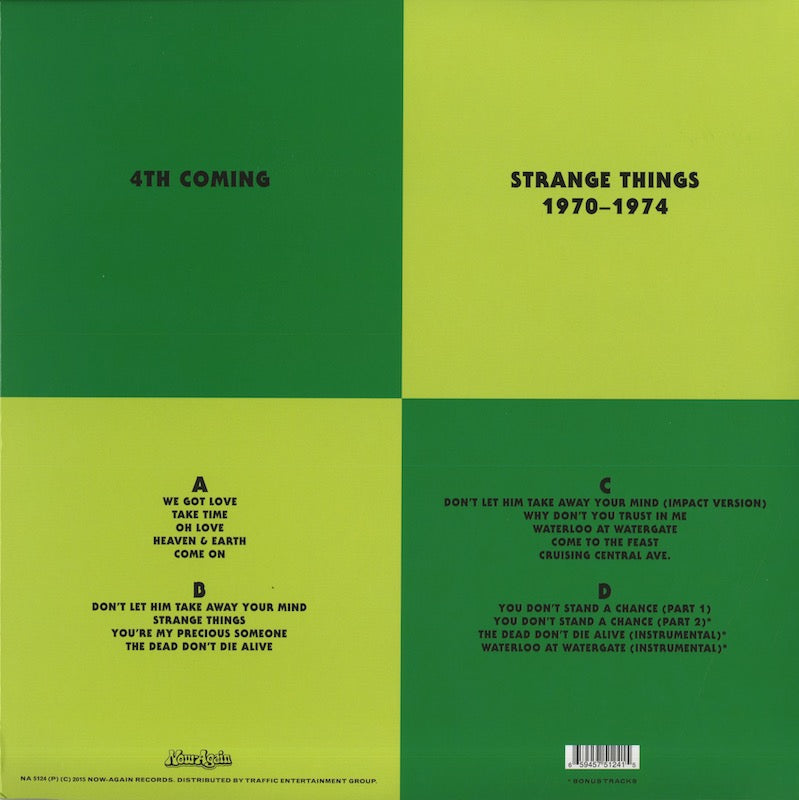4th Coming / フォース・カミング / Strange Things 1970-1974 -2LP (NA5124LP) VOXMUSIC WEBSHOP