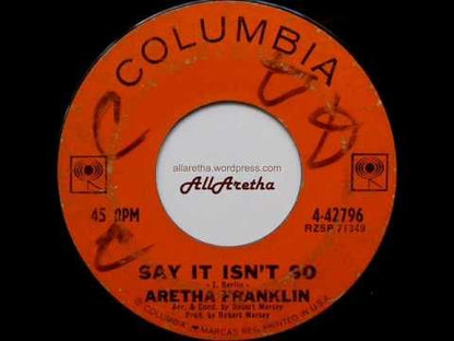 Aretha Franklin - Say It Isn't So / Heres Where I Came In (4-42796) 1963 US Columbia｜中古7inch