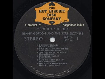 Benny Gordon and The Soul Brothers / ベニー・ゴードン＆ソウル・ブラザーズ / Tighten Up (ST9100)