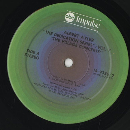 Albert Ayler / アルバート・アイラー / The Village Concert -2LP ( IA-9336/2 )