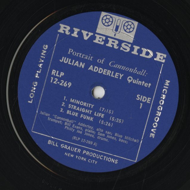 Julian Adderley / ジュリアン・アダレイ / Portrait Of Cannonball (RLP12-269)