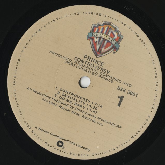 Prince / プリンス / Controversy (BSK3601)