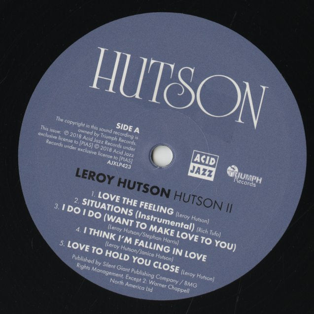 Leroy Hutson / リロイ・ハトソン / Hutson II (180g) (AJXLP423)