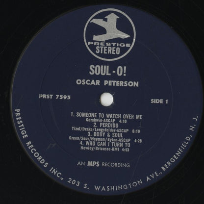 Oscar Peterson / オスカー・ピーターソン / Soul-O! ( PR 7595 )