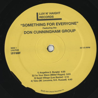 Don Cunningham Quartet / ドン・カニンガム・カルテット / Something For Everyone (LHLP038)