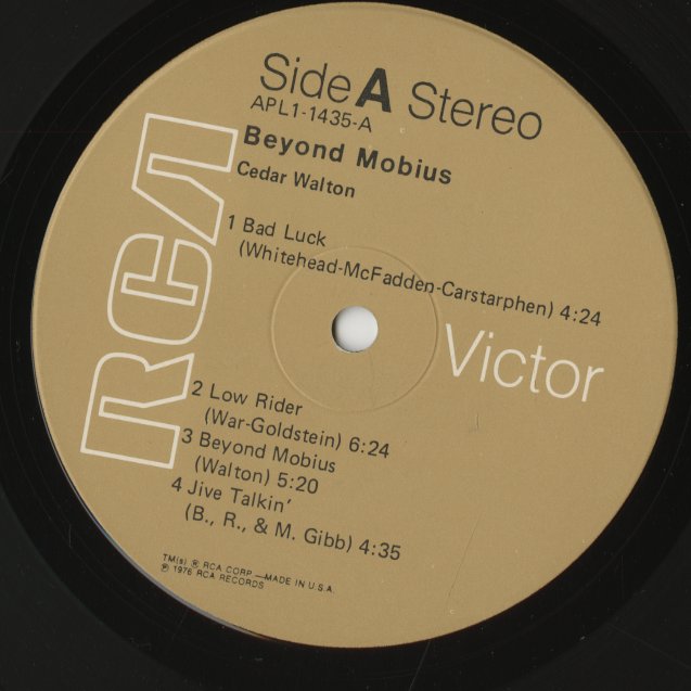 Cedar Walton / シダー・ウォルトン / Beyond Mobius (APL1-1435)
