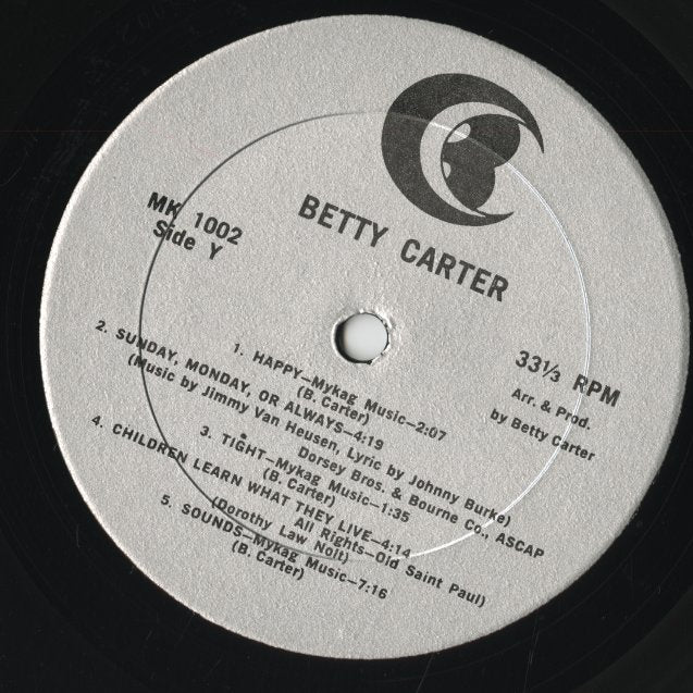 Betty Carter / ベティ・カーター / Betty Carter (MK 1002)