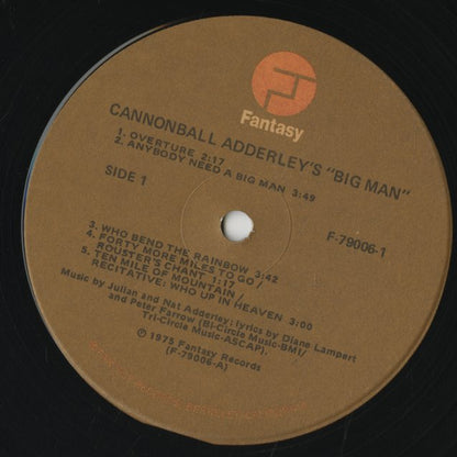 Cannonball Adderley / キャノンボール・アダレイ / Big Man The Legend Of John Henry -2LP (F79006)