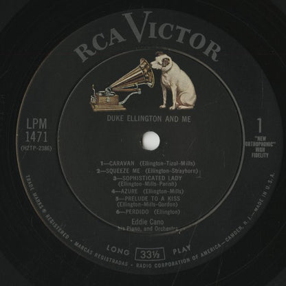 Eddie Cano – Duke Ellington And Me (LPM-1471) LP 1957 US RCA Victor | 中古LP