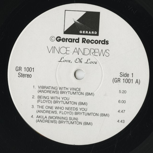 Vince Andrews / ヴィンス・アンドリュース / Love, Oh Love (GR1001)