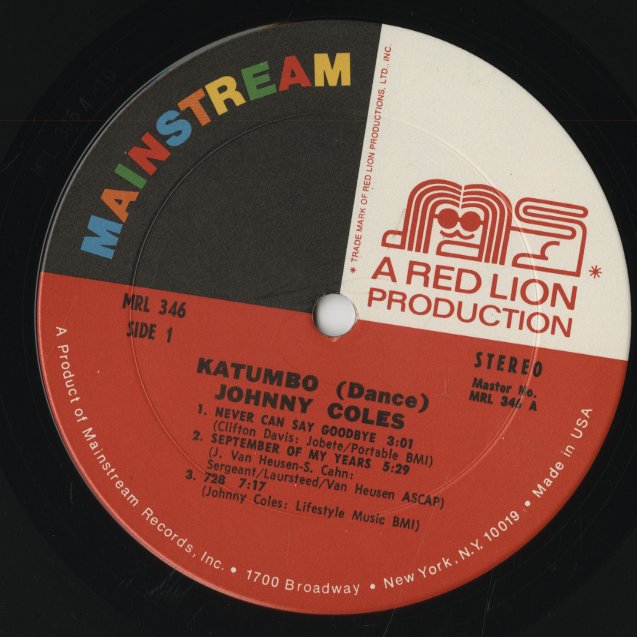 Johnny Coles / ジョニー・コールズ / Katumbo (MRL346)