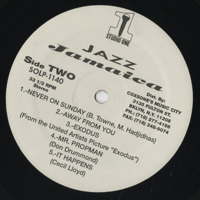 Jazz Jamaica / ジャズ・ジャマイカ / From The Workshop (SOLP1140)