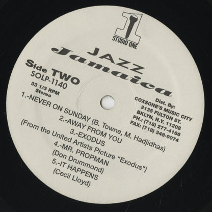 Jazz Jamaica / ジャズ・ジャマイカ / From The Workshop (SOLP1140)