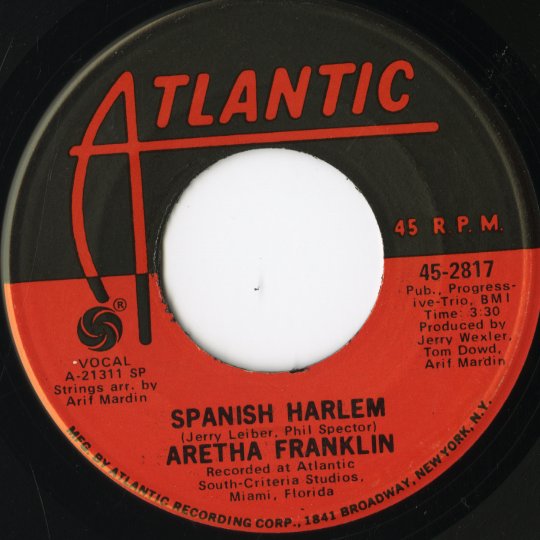 Aretha Franklin / アレサ・フランクリン / Spanish Harlem / Lean On Me -7 (45-2817)