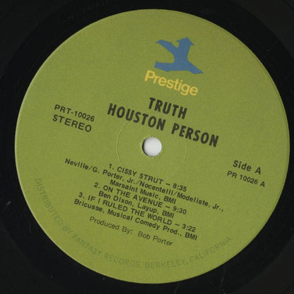 Houston Person / ヒューストン・パーソン / Truth! (PR10026)