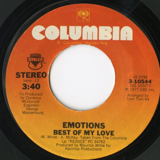 Emotions / エモーションズ / Best Of My Love / A Feeling Is -7 (3-10544)