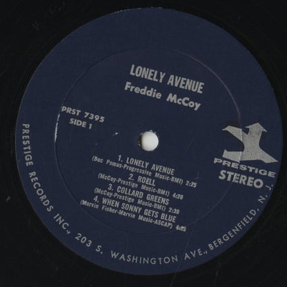 Freddie McCoy – Lonely Avenue (PRST7395) LP 1965 US Prestige | 中古LP