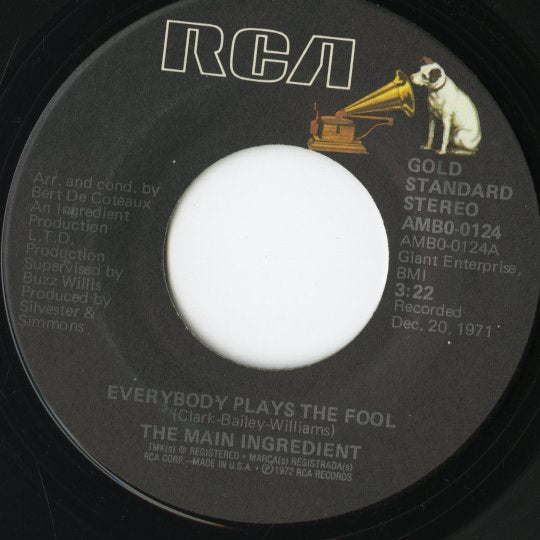 The Main Ingredient / メイン・イングレディエント / Everybody Plays The Fool / I'm So Proud -7 (AMB0-0124)