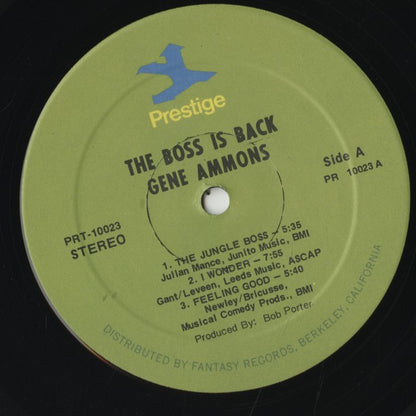 Gene Ammons / ジーン・エモンズ / The Boss Is Back! (PRT 10023)