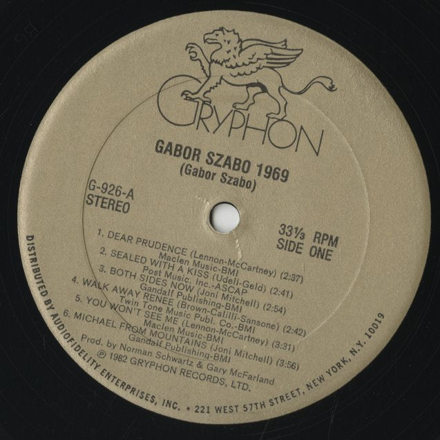 Gabor Szabo / ガボール・ザボ / 1969 (G926)