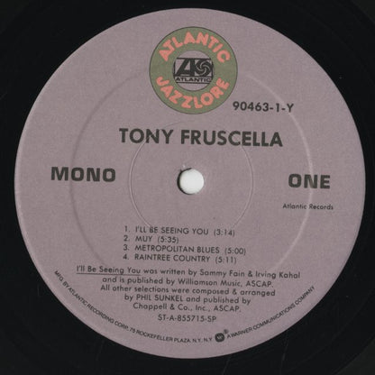 Tony Fruscella - Tony Fruscella (90463-1-Y) LP 1985 US Atlantic｜中古LP