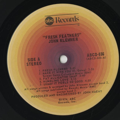 John Klemmer / ジョン・クレマー / Fresh Feathers (ABCD 836)