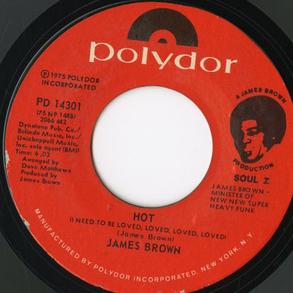 James Brown / ジェイムス・ブラウン / Hot / Superbad Superslick Pt1 -7 (PD 14301)