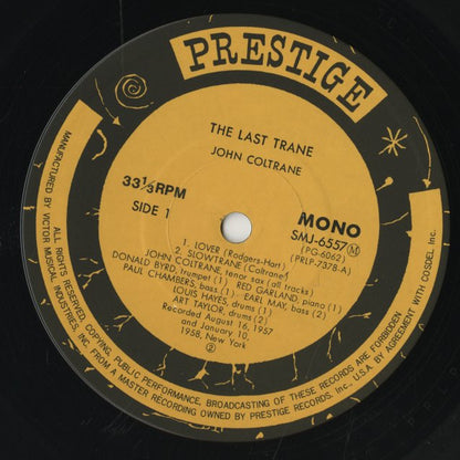 John Coltrane / ジョン・コルトレーン / The Last Trane (SMJ-6557M)