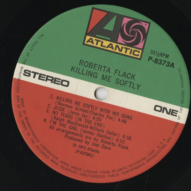 Roberta Flack / ロバータ・フラック / Killing Me Softly (P-10117A)