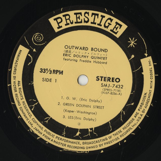 Eric Dolphy / エリック・ドルフィ / Outward Bound (SMJ7432)
