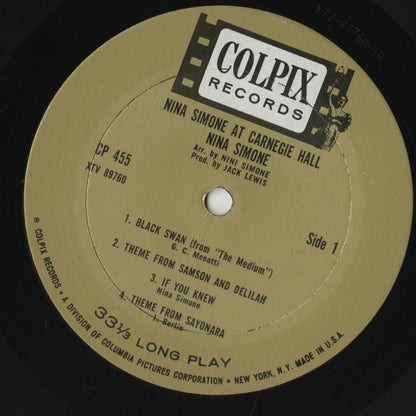 Nina Simone / ニーナ・シモン / At Carnegie Hall (CP 455)