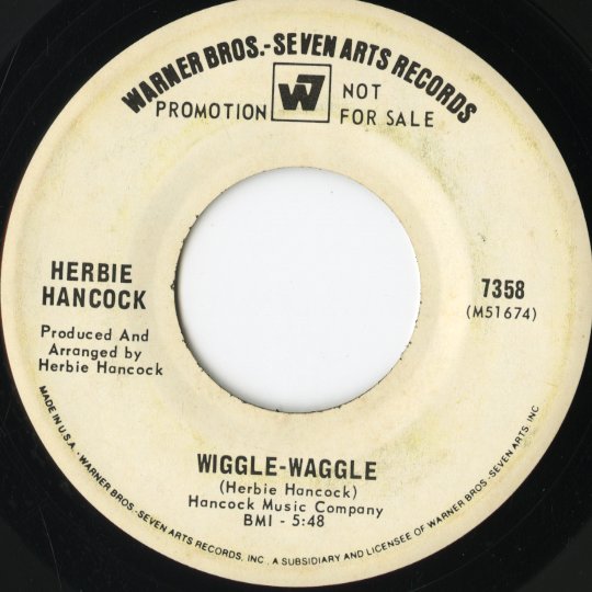 Herbie Hancock / ハービー・ハンコック / Wiggle Waggle / Fat Mama -7” (7358)