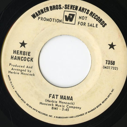Herbie Hancock / ハービー・ハンコック / Wiggle Waggle / Fat Mama -7” (7358)