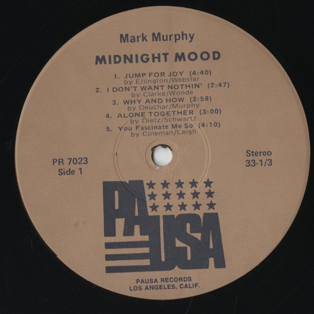 Mark Murphy / マーク・マーフィ / Midnight Mood (PR7023 )