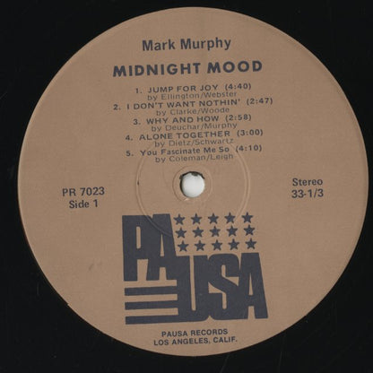 Mark Murphy / マーク・マーフィ / Midnight Mood (PR7023 )