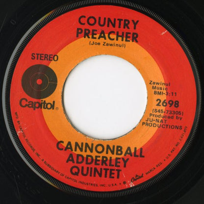 Cannonball Adderley / キャノンボール・アダレイ / Hummin' / Country Preacher -7 (2698)