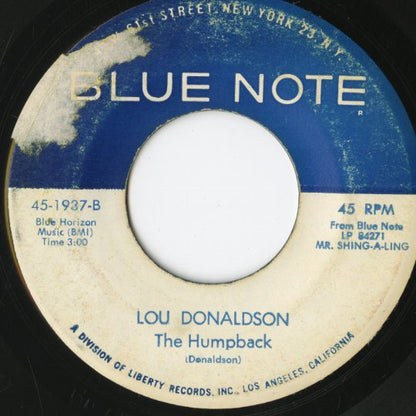 Lou Donaldson / ルー・ドナルドソン / Peepin' / The Humpback -7 (45-1937)