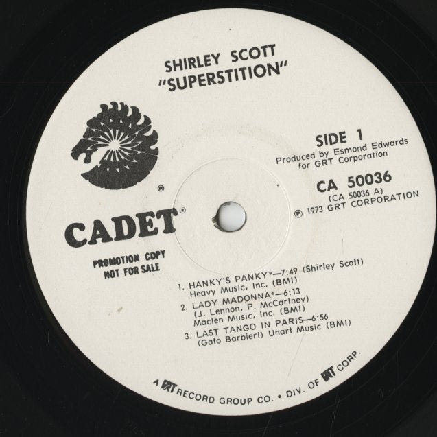 Shirley Scott / シャーリー・スコット / Superstition (CA 50036)
