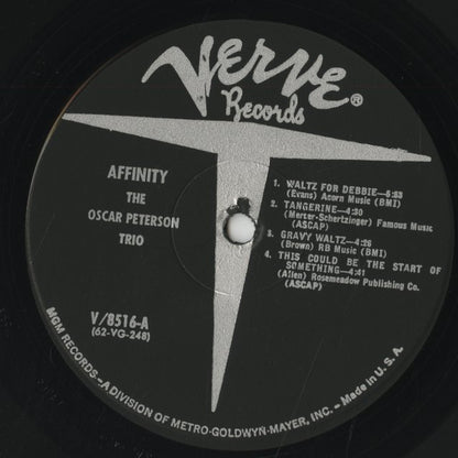 Oscar Peterson / オスカー・ピーターソン / Affinity (V-8516)