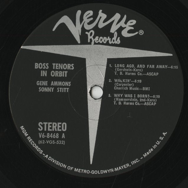 Gene Ammons Sonny Stitt / ジーン・アモンズ　ソニー・スティット / Boss Tenor in Orbit (V6-8468)