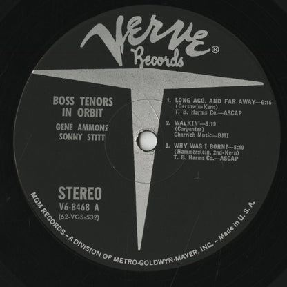 Gene Ammons Sonny Stitt / ジーン・アモンズ　ソニー・スティット / Boss Tenor in Orbit (V6-8468)