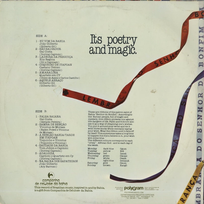 V.A./ BAHIA  Its Poetry And Magic (DPEP 0583)