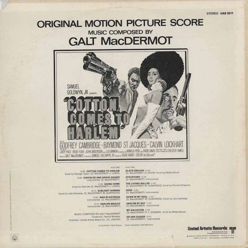 Galt MacDermot / ガルト・マクダーモット / Cotton Comes to Harlem (UAS5211)