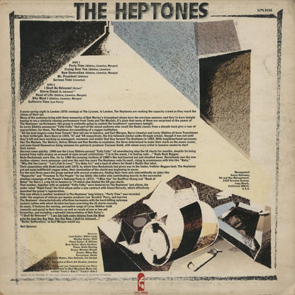 The Heptones / ヘプトーンズ / Party Time (ILPS9456)