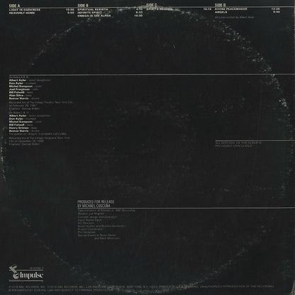 Albert Ayler / アルバート・アイラー / The Village Concert -2LP ( IA-9336/2 )