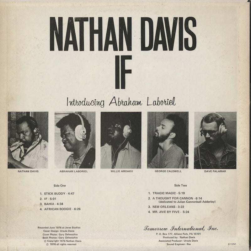 Nathan Davis / ネイザン・デイヴィス / If (TMI1001)